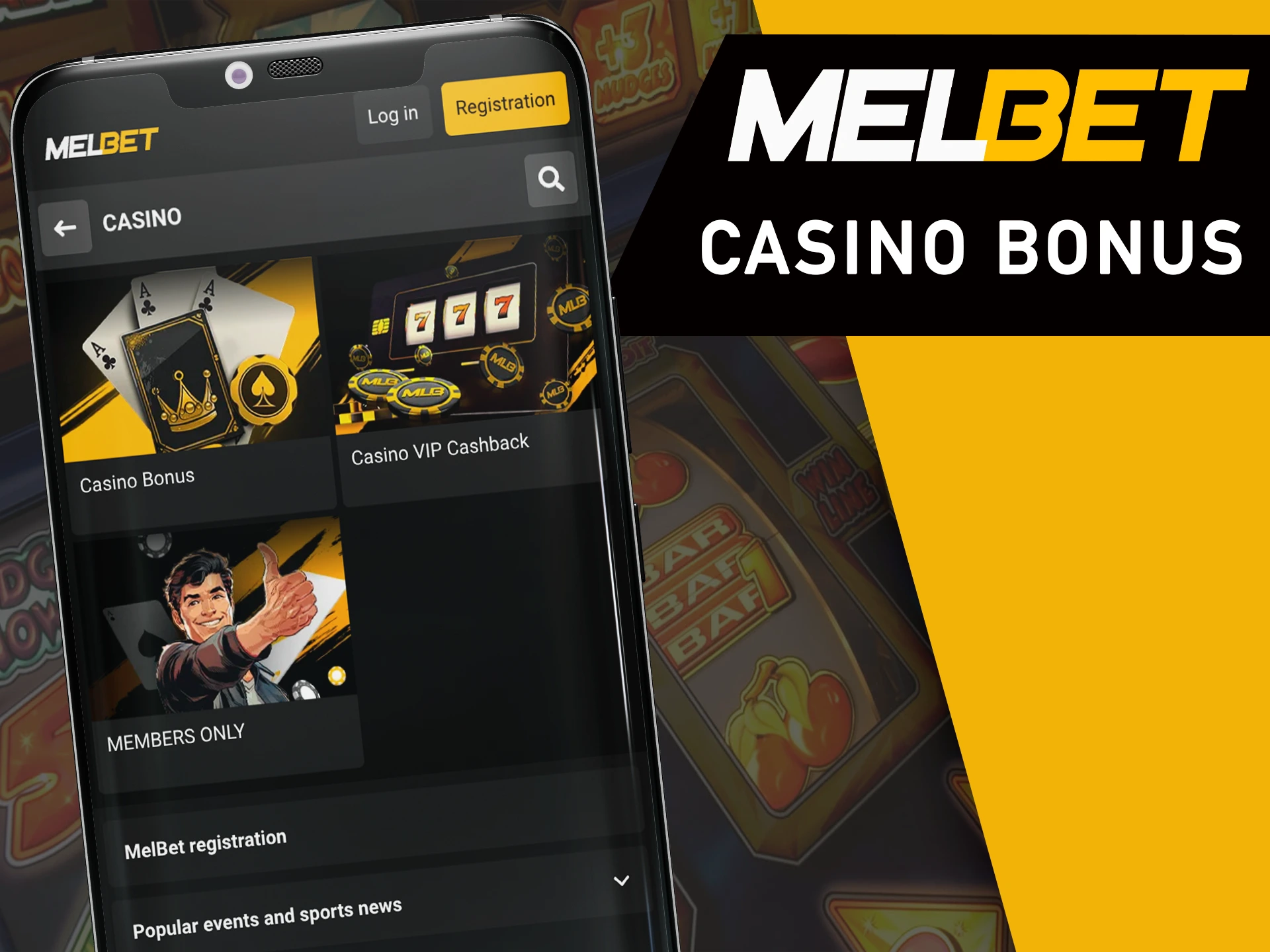 Casino bonuses are already waiting for you in the MelBet mobile app.