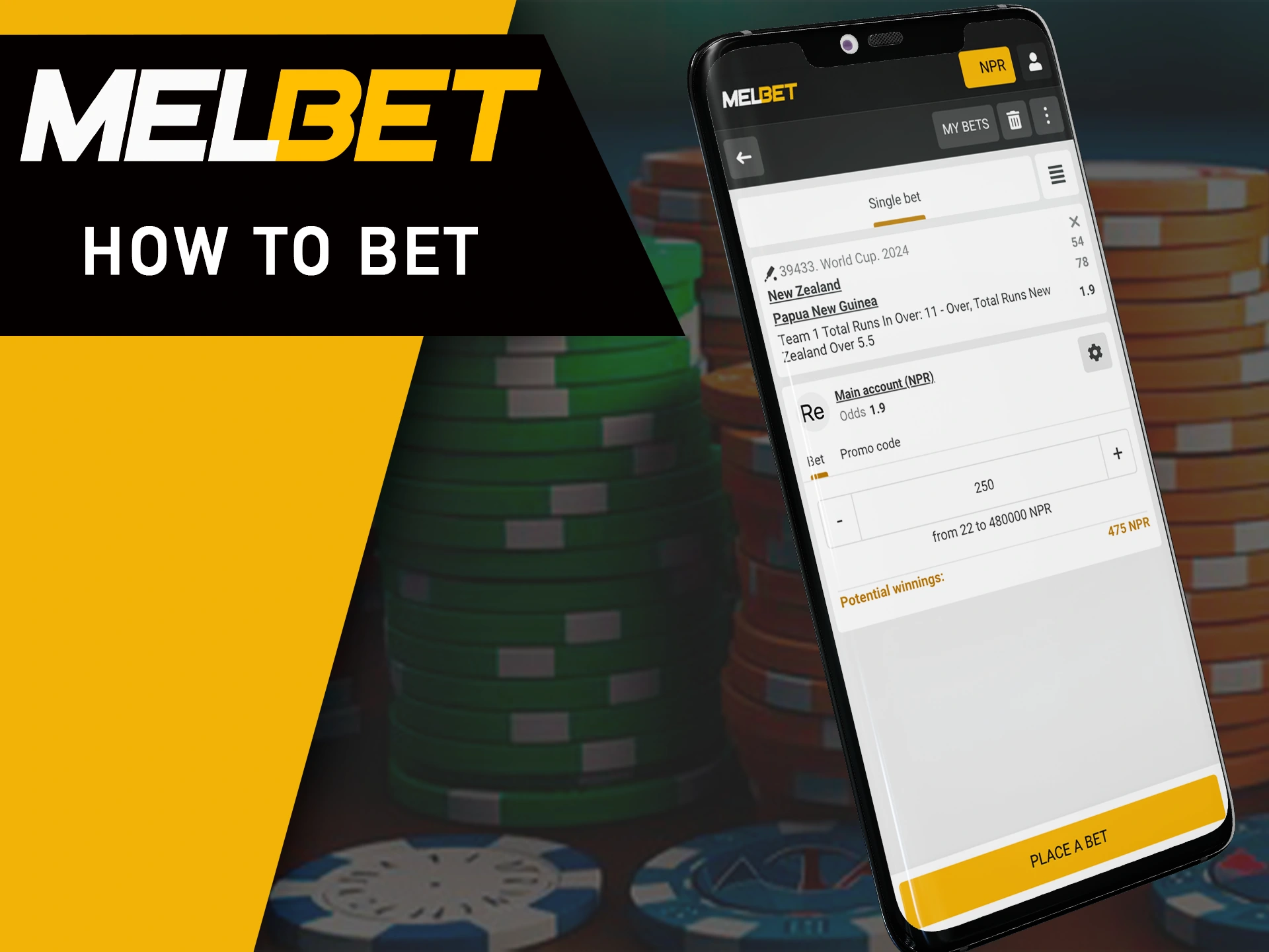 Learn how to bet in the MelBet app.