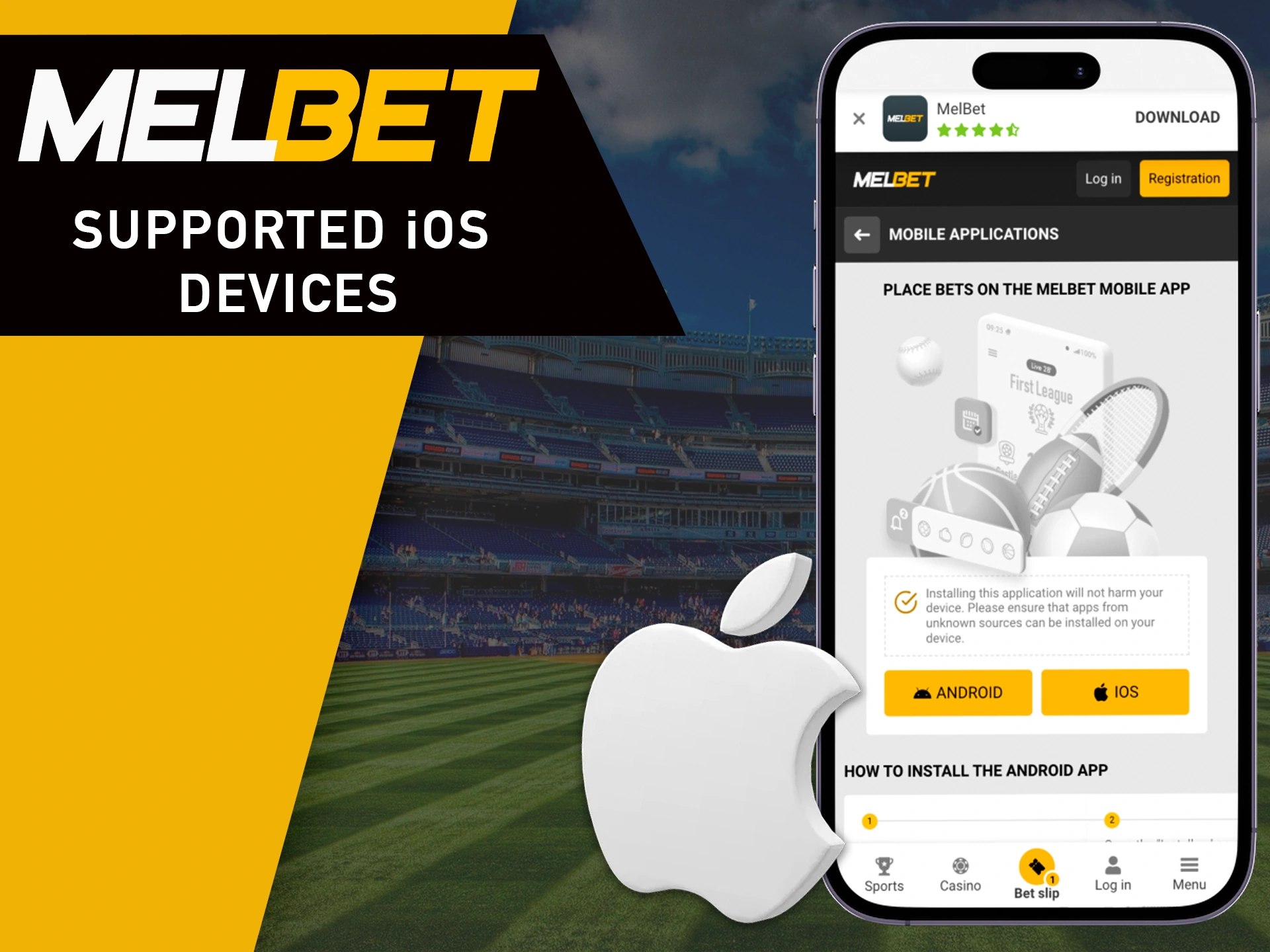 Check if your iOS device is suitable for playing MelBet.