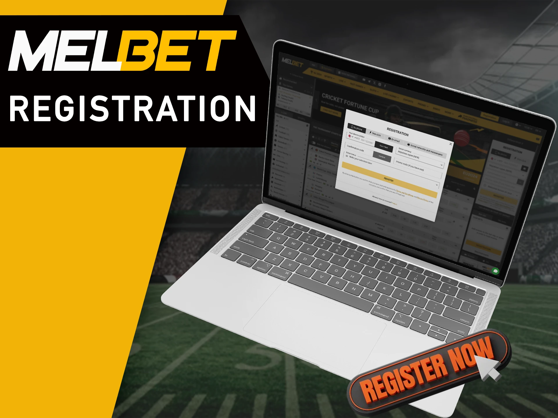 Register and play at MelBet.