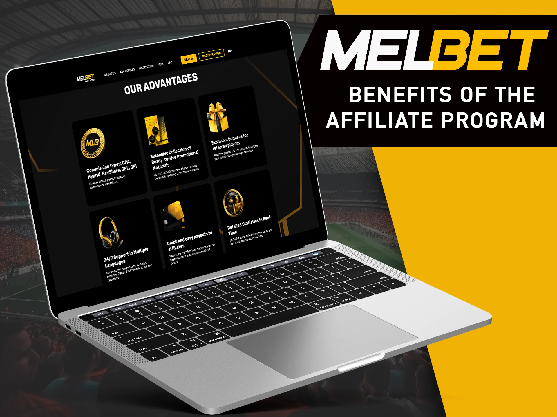 Read about the affiliate program bonuses at MelBet.