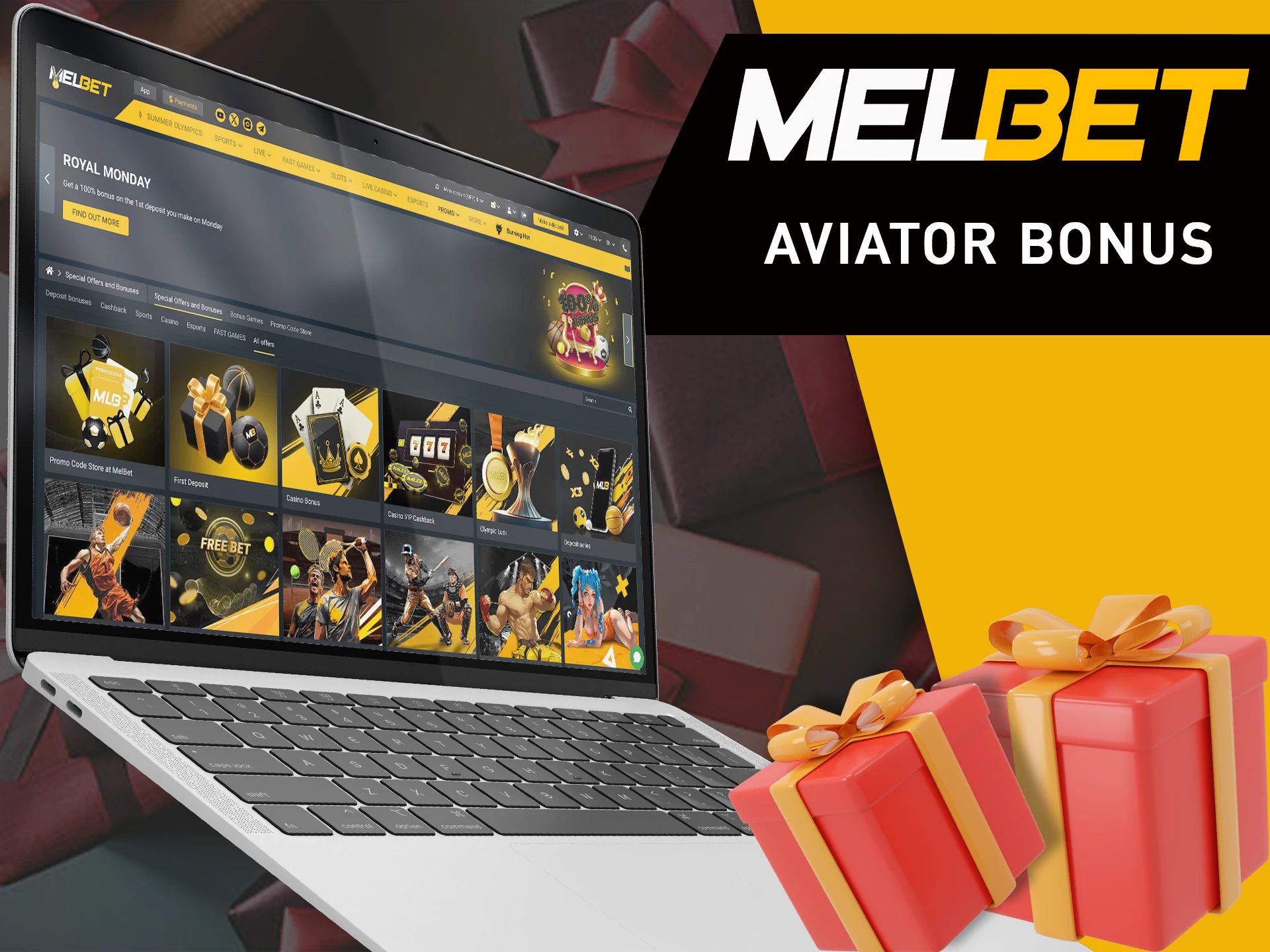 Get a bonus from MelBet to play Aviator with confidence.