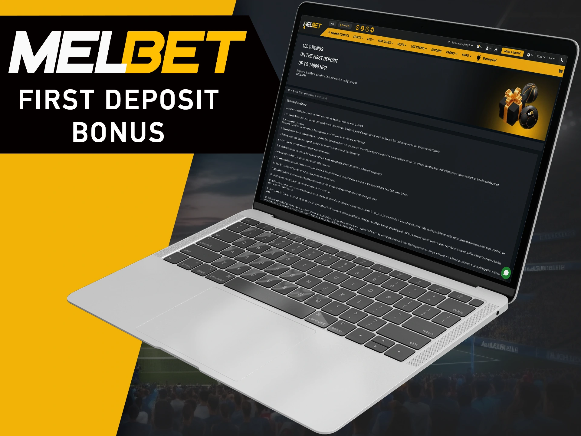 Make a deposit and get a bonus from MelBet.