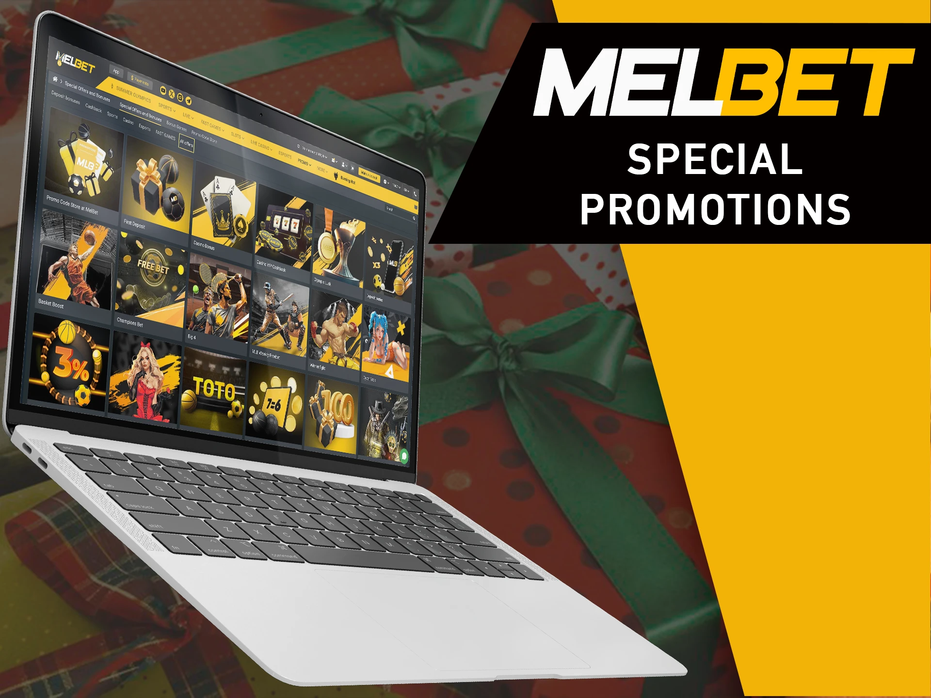 Be sure to take advantage of MelBet's special bonuses.