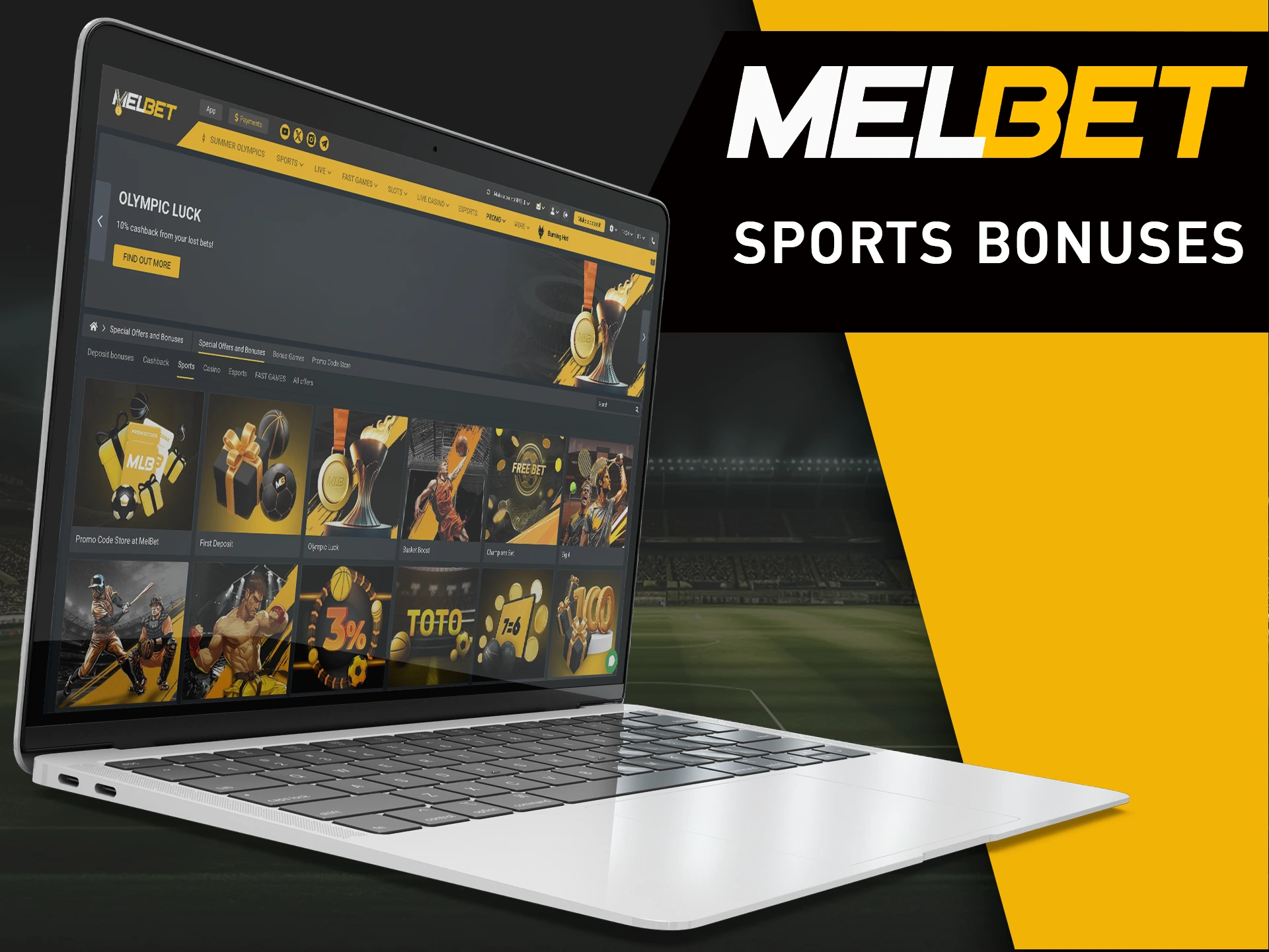 Use the bonus for sports betting and get richer with MelBet.