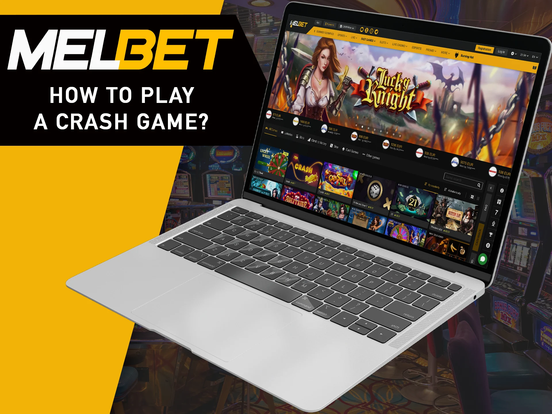 Familiarize yourself with how to bet on crag games at MelBet.