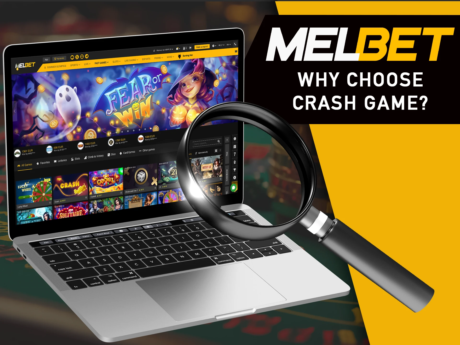 Find a game close to you in the crash section at MelBet.