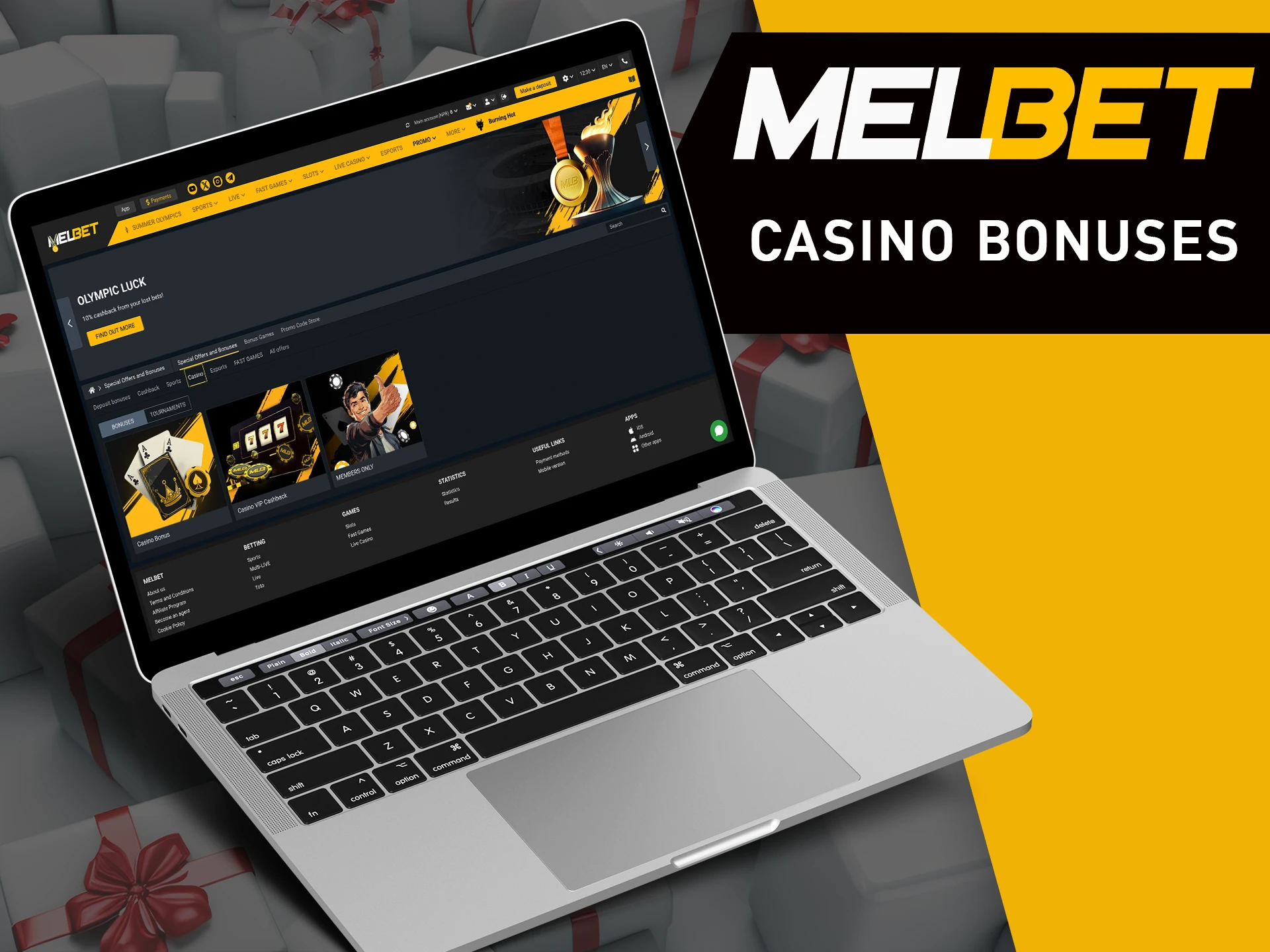 Get casino bonus to achieve new wins at MelBet.