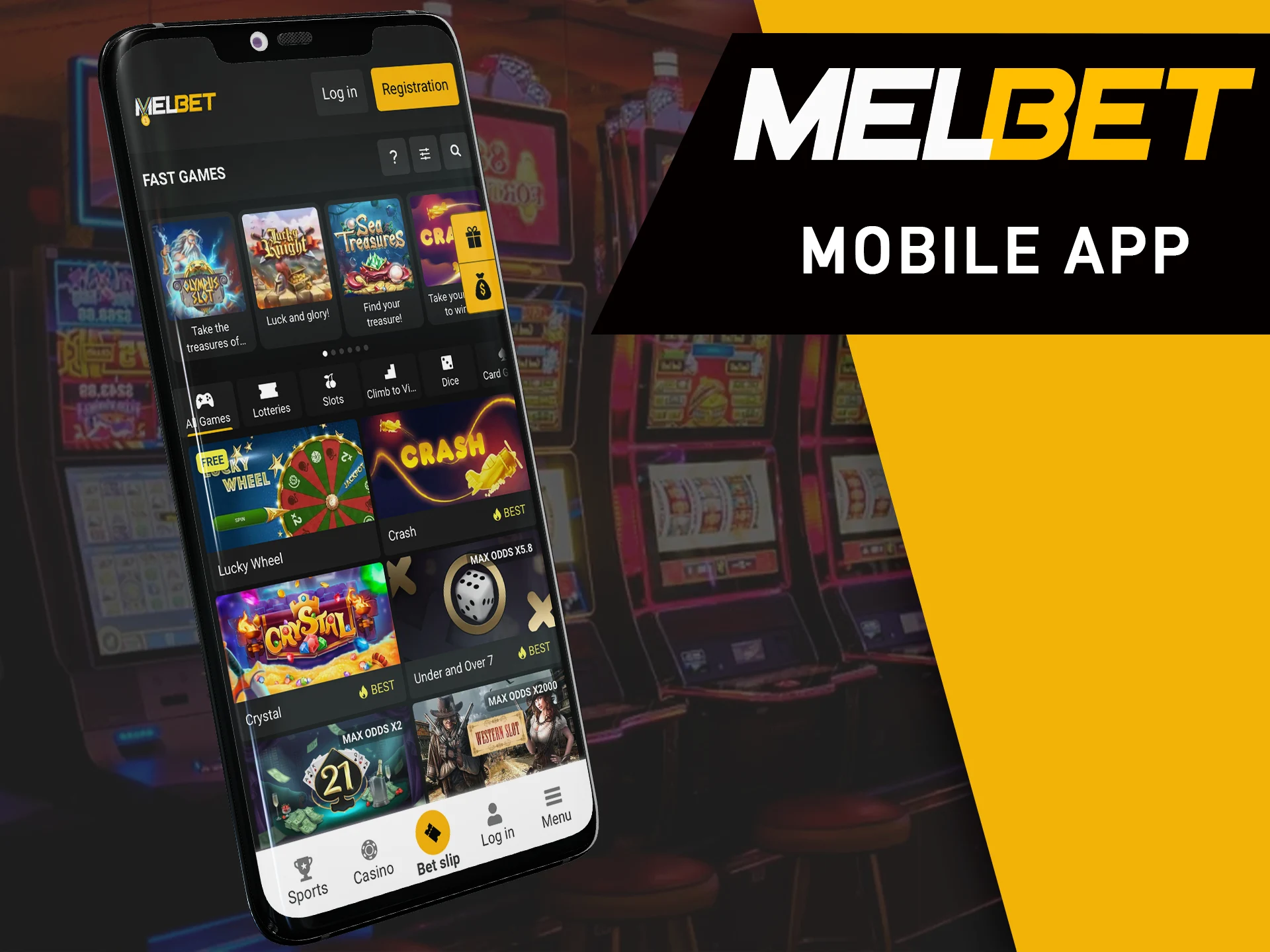 Play casino games on your mobile device at MelBet.