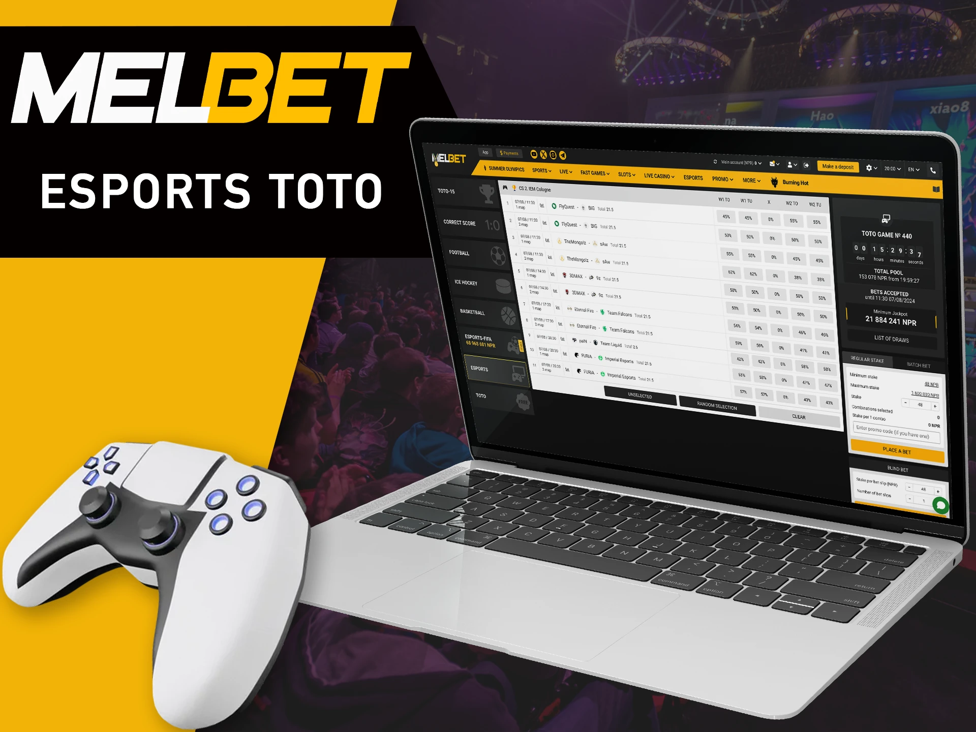 Bet on active esports events and win with MeBet.