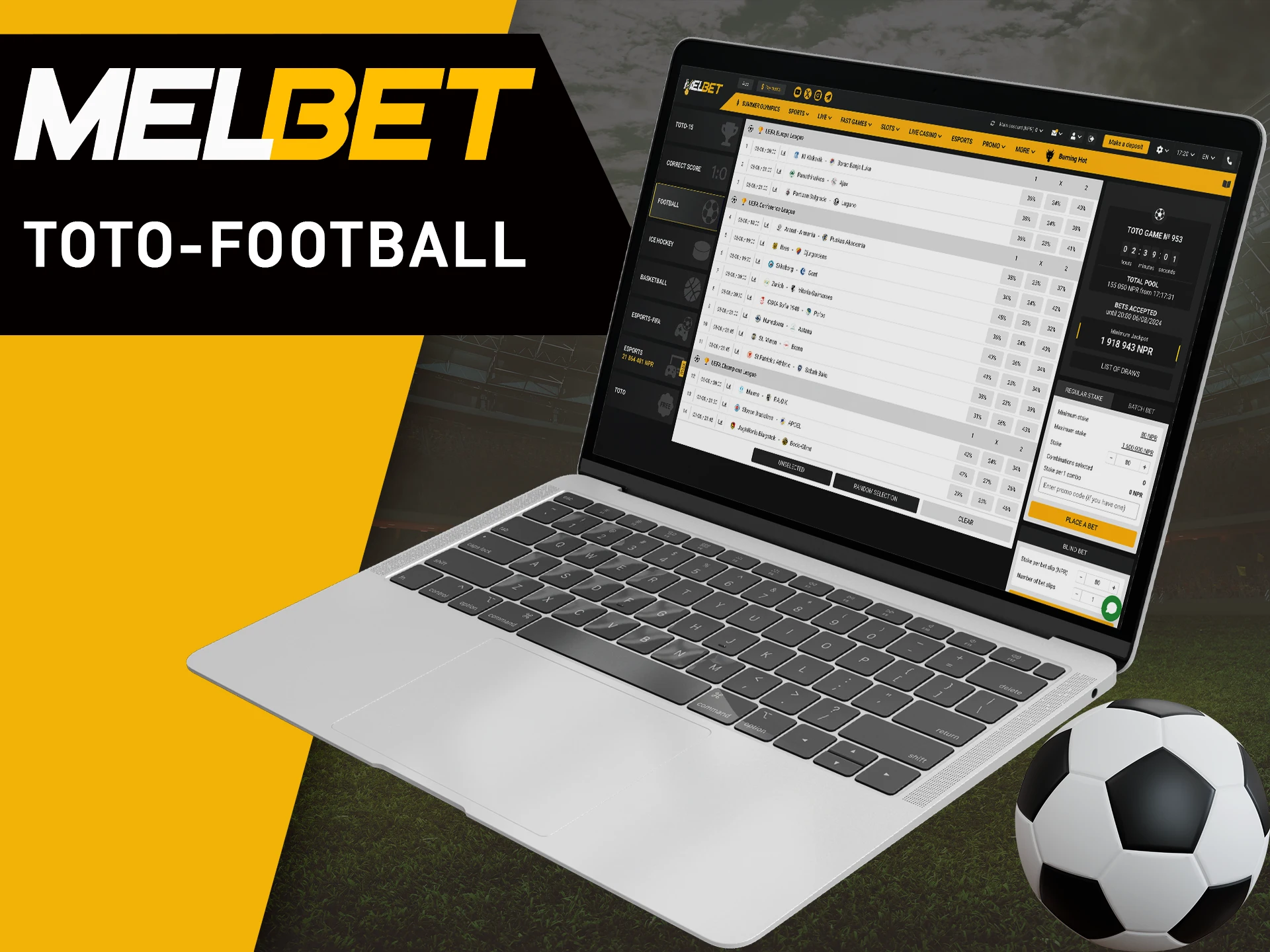 Bet on your favorite soccer teams and win with MelBet.