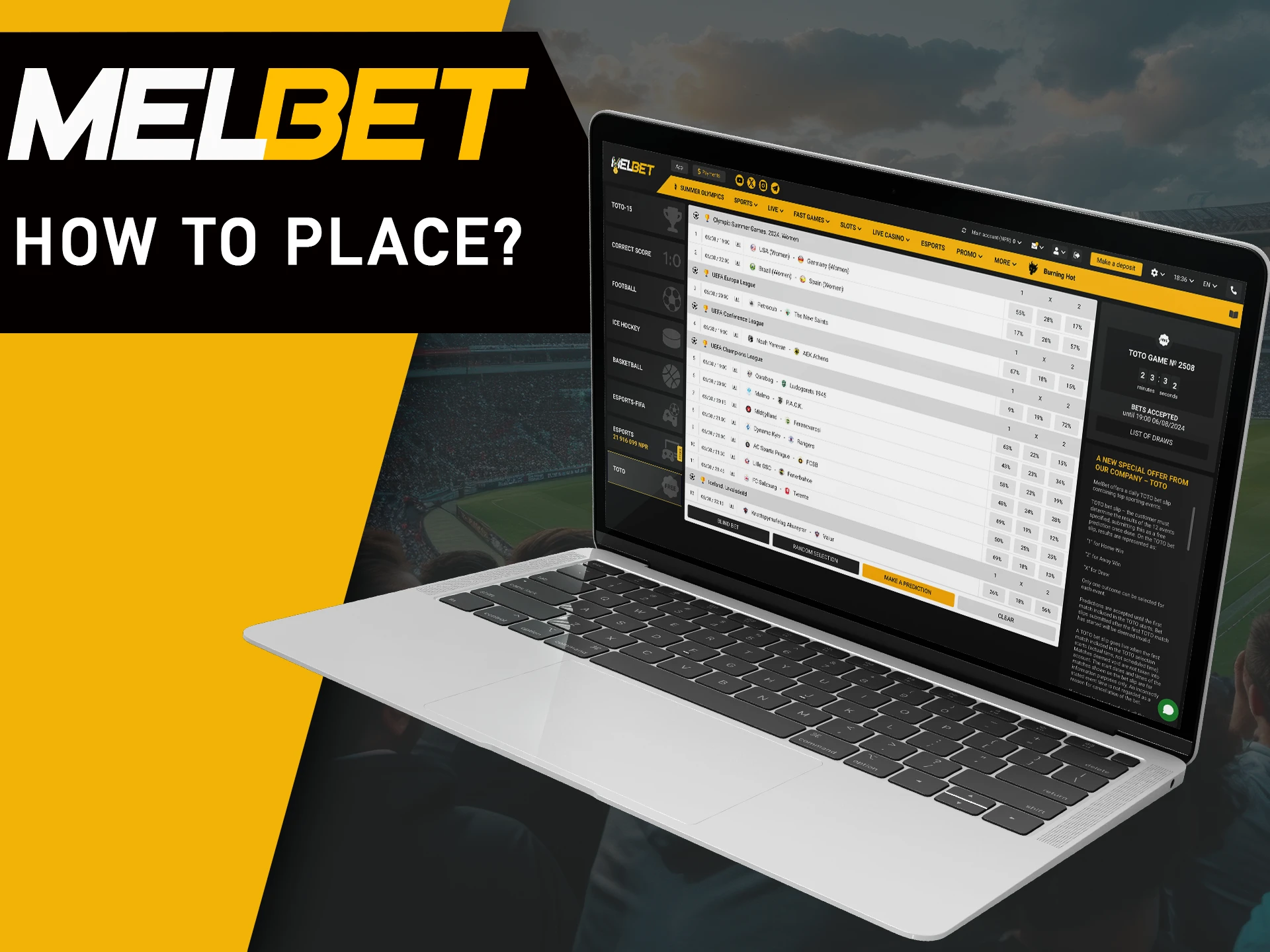 Get the information you need on bet at MelBet.